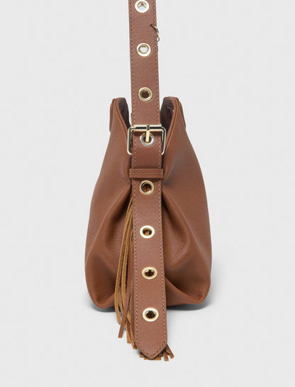 Grained leather Miss M bag | Maje