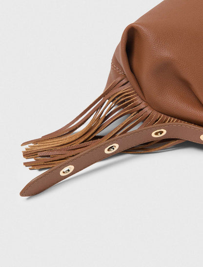 Grained leather Miss M bag | Maje