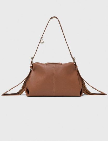 Grained leather Miss M bag | Maje