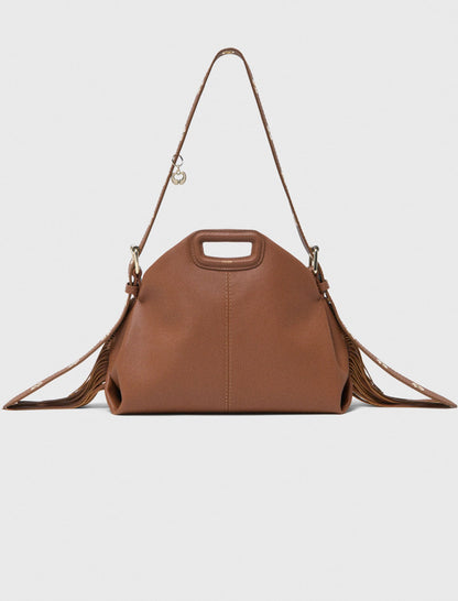 Grained leather Miss M bag | Maje