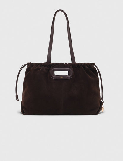 Suede Milpli tote bag | Maje