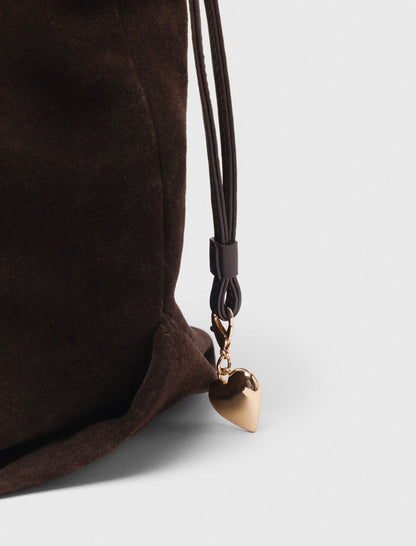 Suede Milpli tote bag | Maje