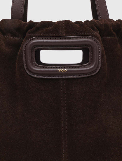 Suede Milpli tote bag | Maje