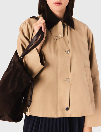 Suede Milpli tote bag | Maje