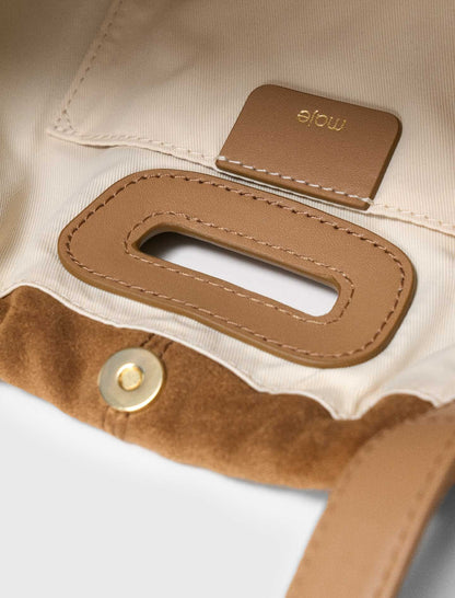 Suede Milpli Gazette bag | Maje