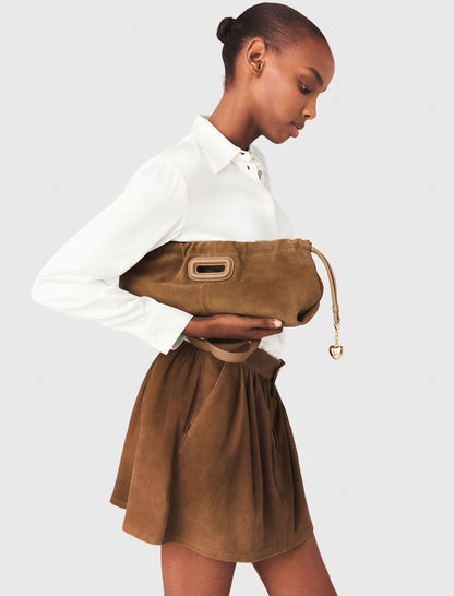 Suede Milpli Gazette bag | Maje