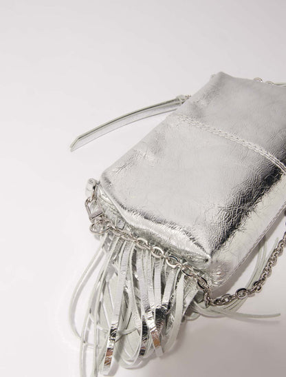 Miss M leather clutch bag | Maje