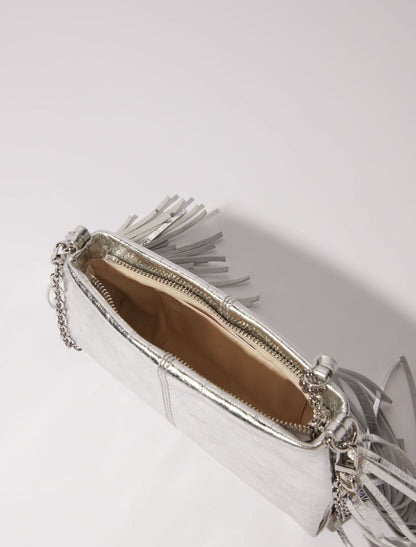 Miss M leather clutch bag | Maje