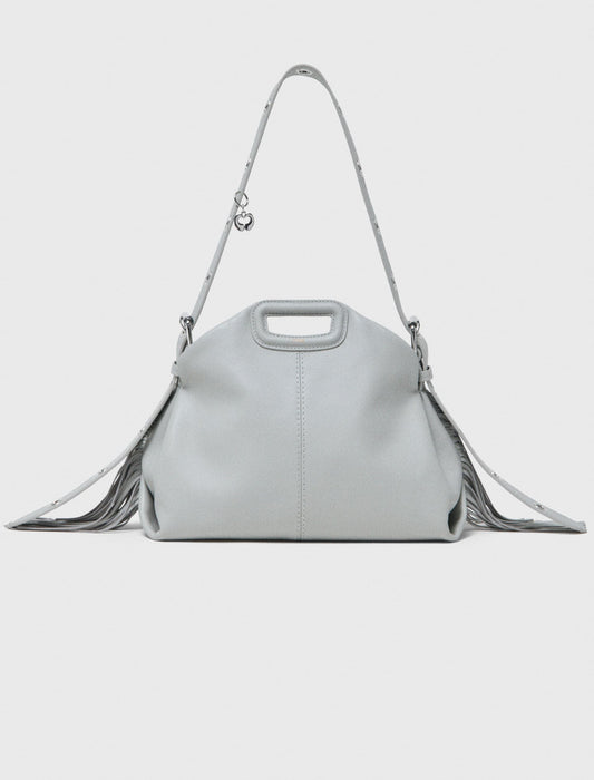 Grained leather Miss M bag | Maje