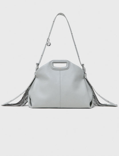 Grained leather Miss M bag | Maje