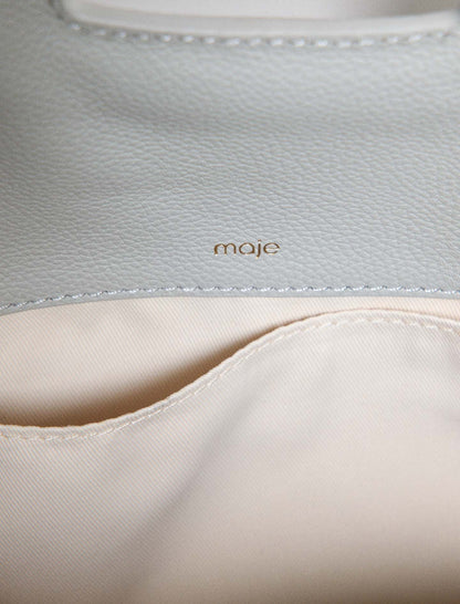 Grained leather Miss M bag | Maje