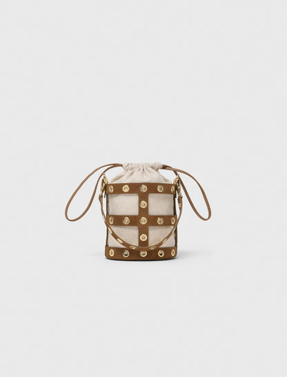 Suede Miss M bucket bag | Maje