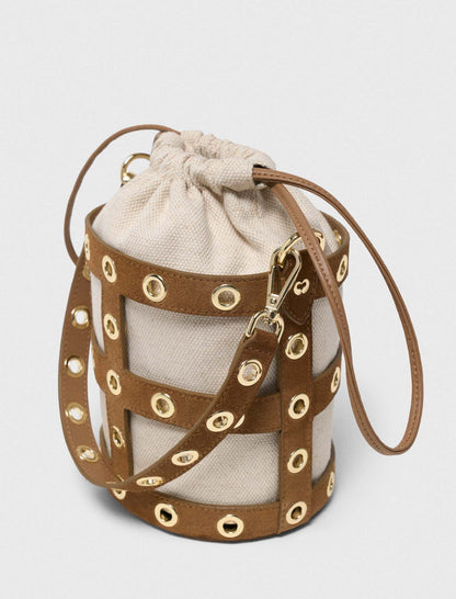 Suede Miss M bucket bag | Maje