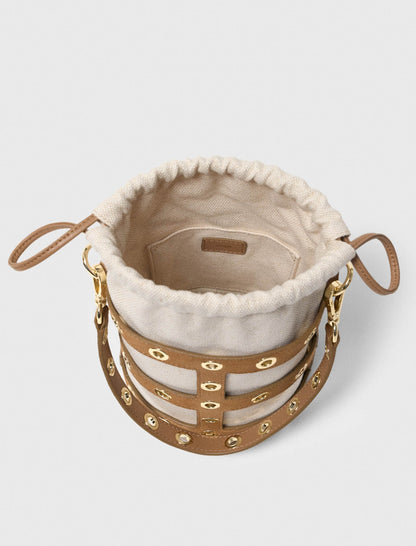 Suede Miss M bucket bag | Maje