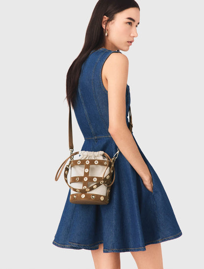 Suede Miss M bucket bag | Maje