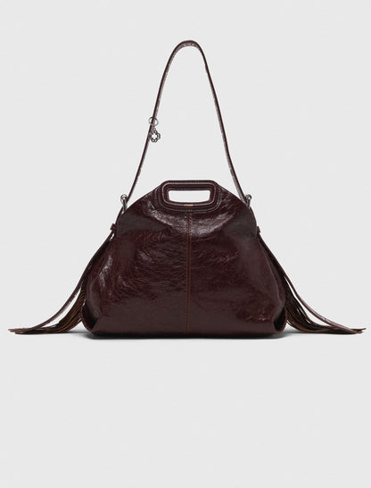 Crackled leather Miss M bag | Maje