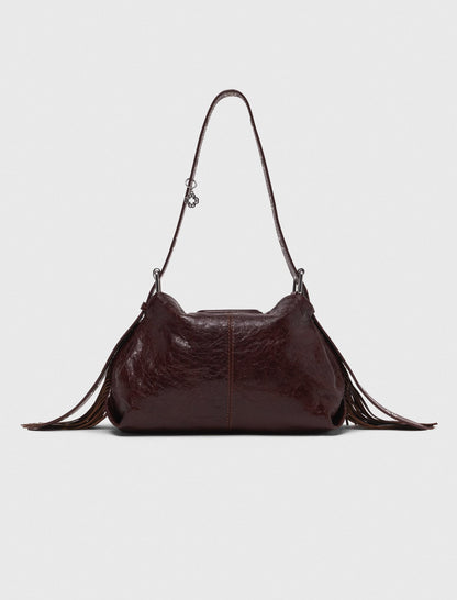 Crackled leather Miss M bag | Maje