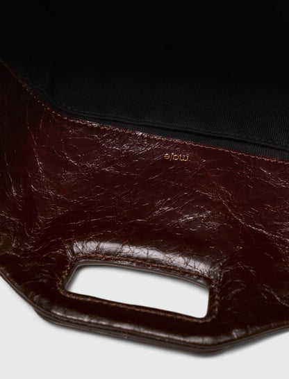 Crackled leather Miss M bag | Maje