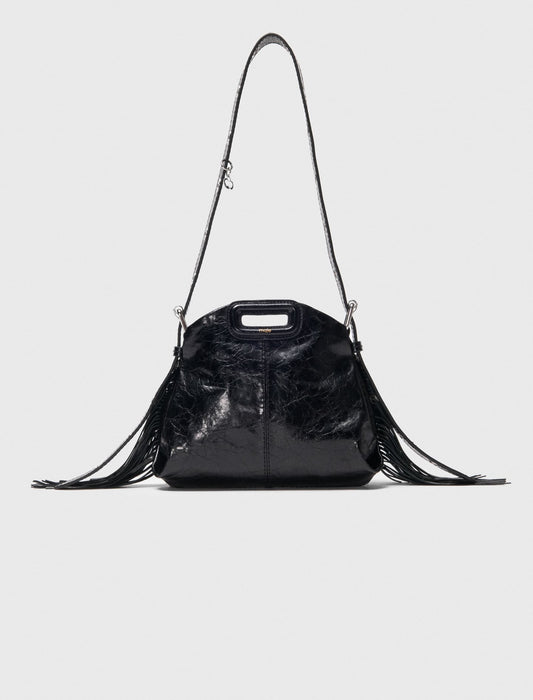 Miss M mini cracked leather bag | Maje