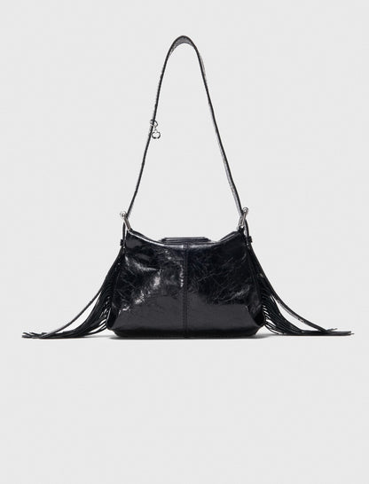 Miss M mini cracked leather bag | Maje