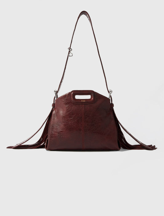 Miss M mini cracked leather bag | Maje