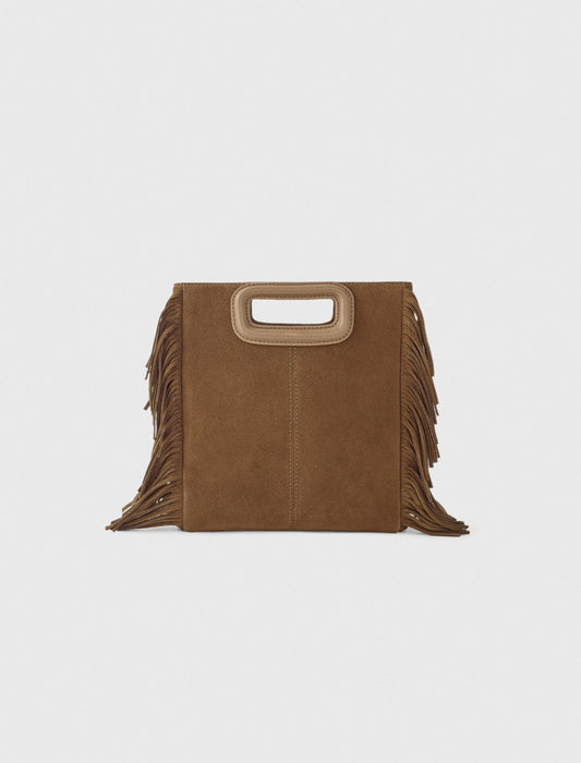 Fringed M bag in suede | Maje