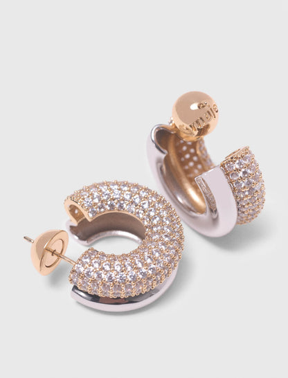 Rhinestone earrings | Maje