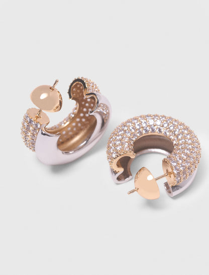 Rhinestone earrings | Maje