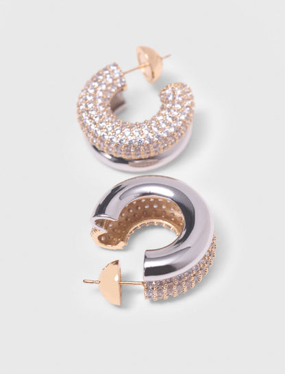Rhinestone earrings | Maje