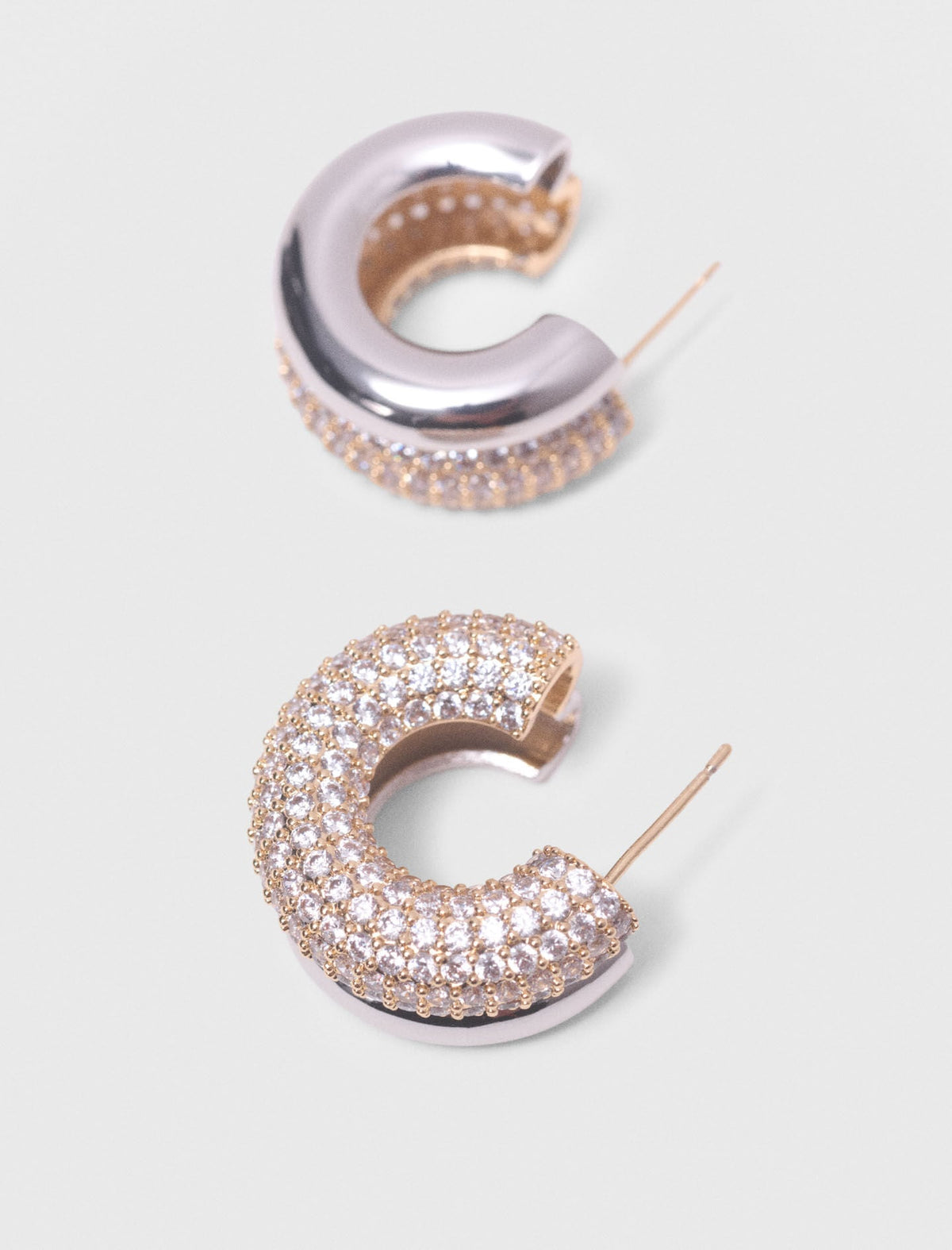 Rhinestone earrings | Maje