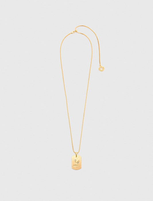 Zodiac sign plaque necklace | Maje