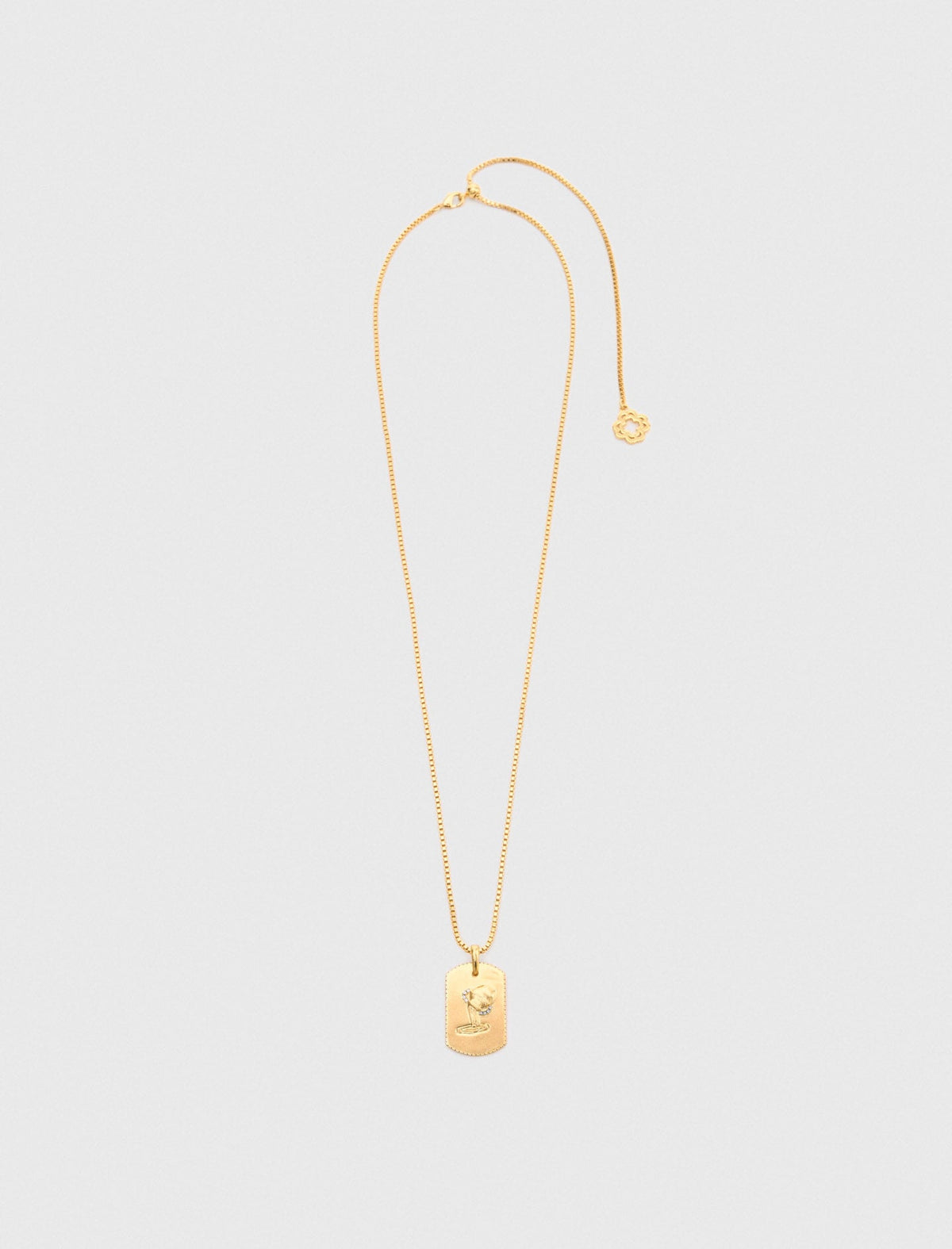Zodiac sign plaque necklace | Maje