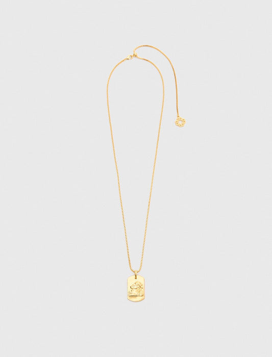Zodiac sign plaque necklace | Maje