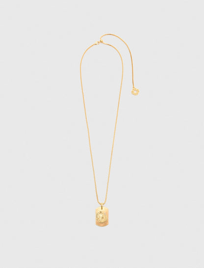 Zodiac sign plaque necklace | Maje