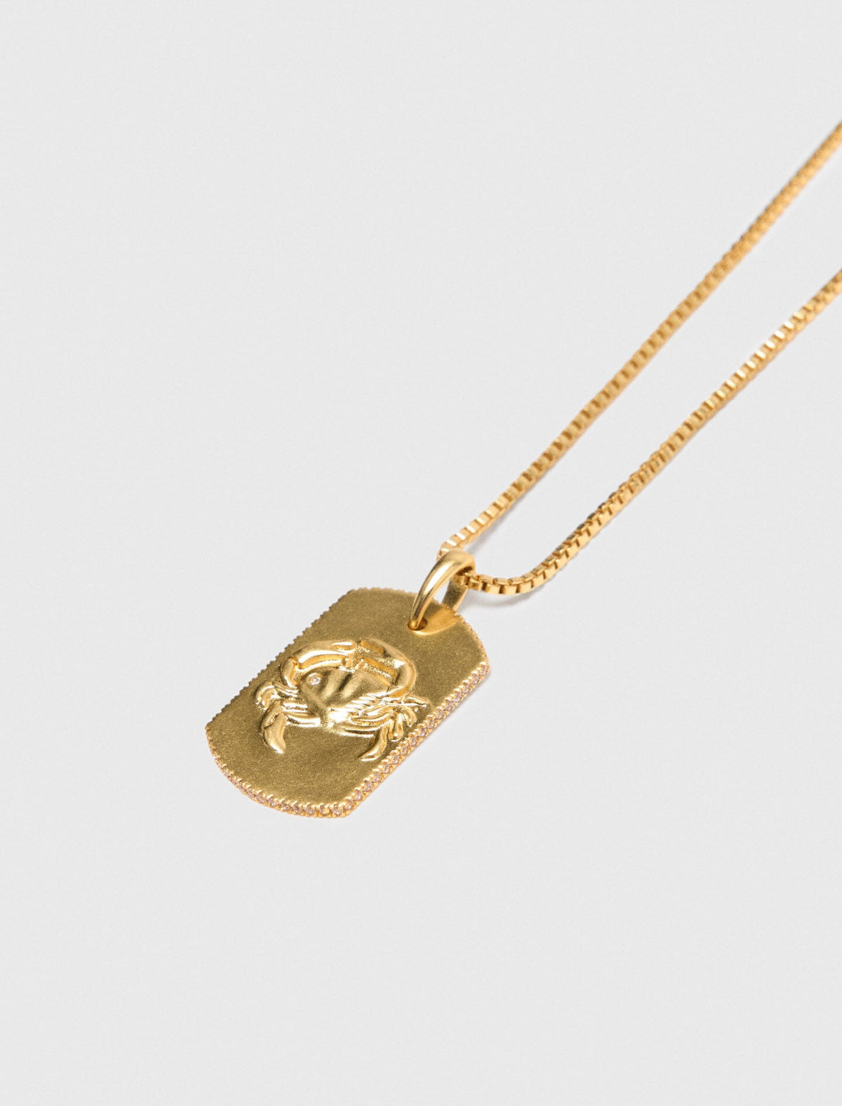 Zodiac sign plaque necklace | Maje