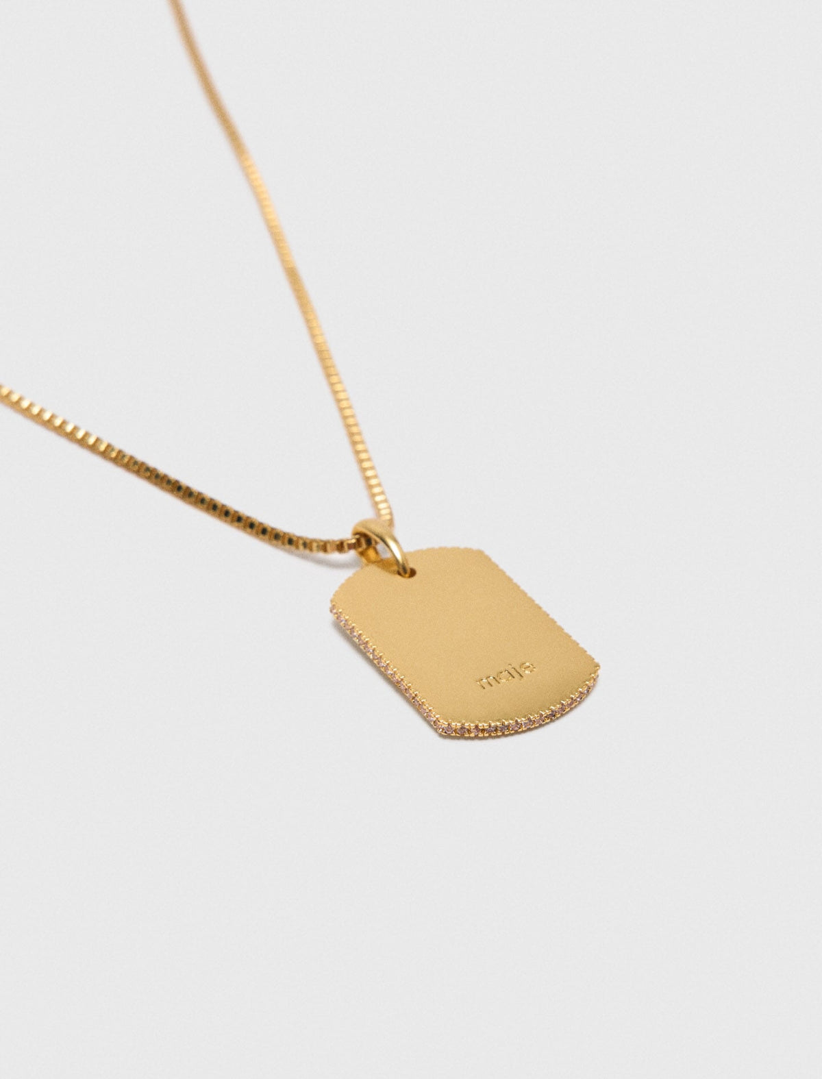 Zodiac sign plaque necklace | Maje