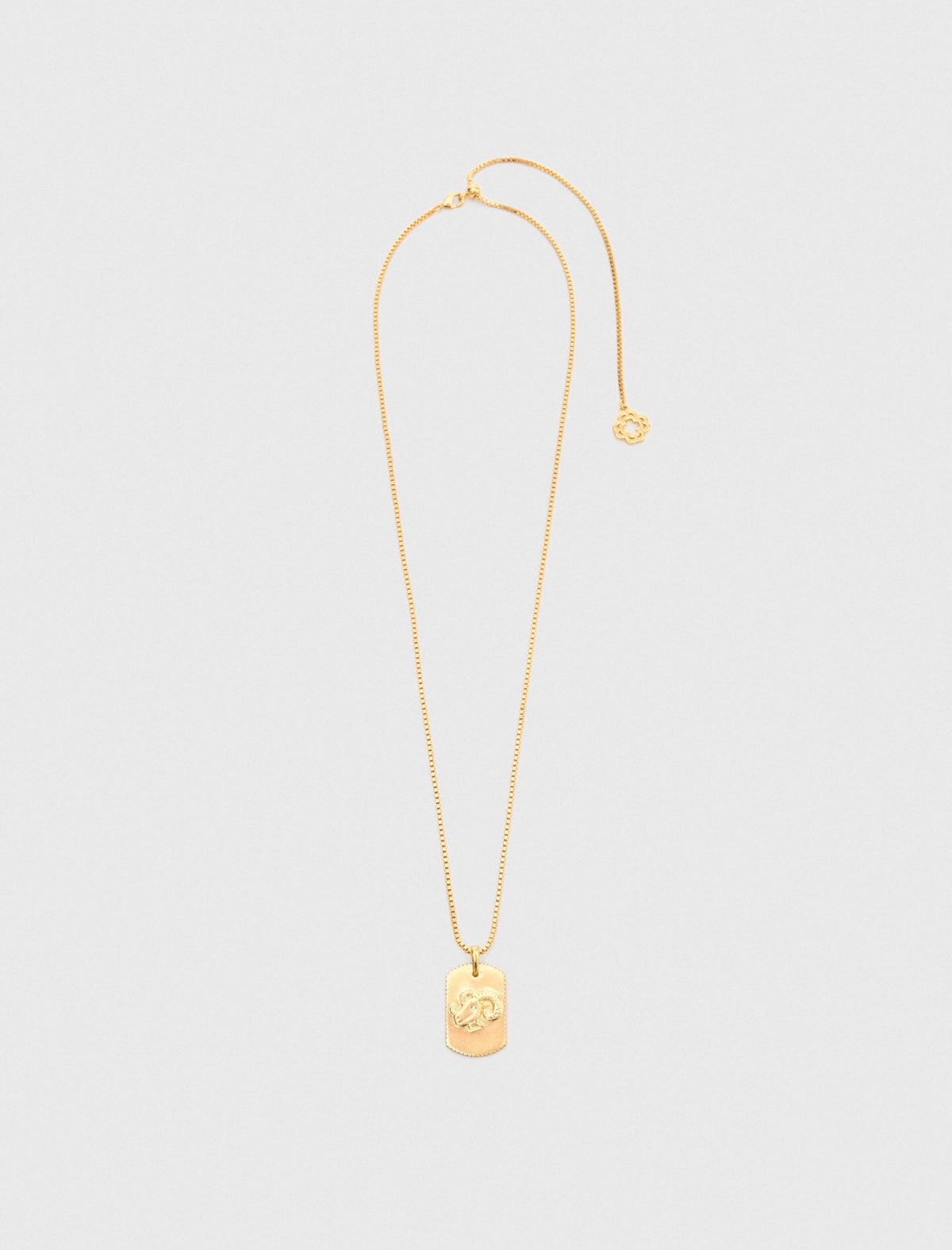 Zodiac sign plaque necklace | Maje