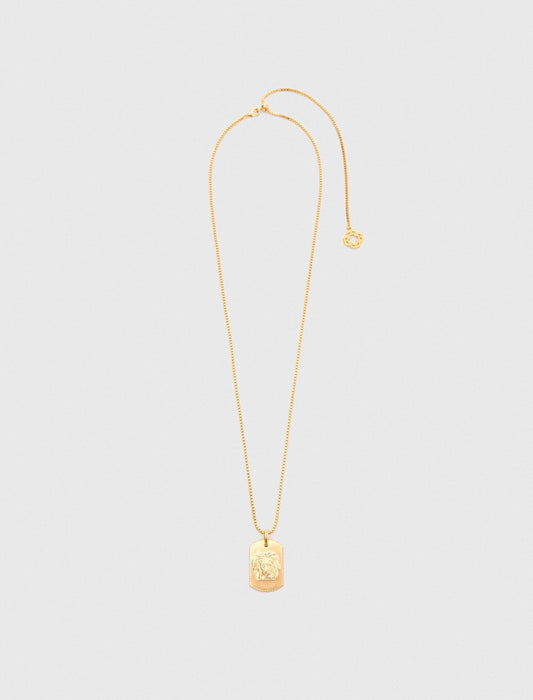 Zodiac sign plaque necklace | Maje