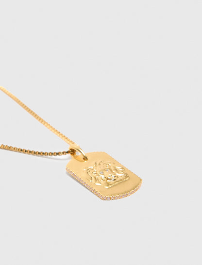 Zodiac sign plaque necklace | Maje