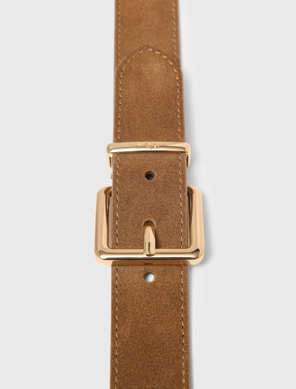 Double buckle suede belt | Maje