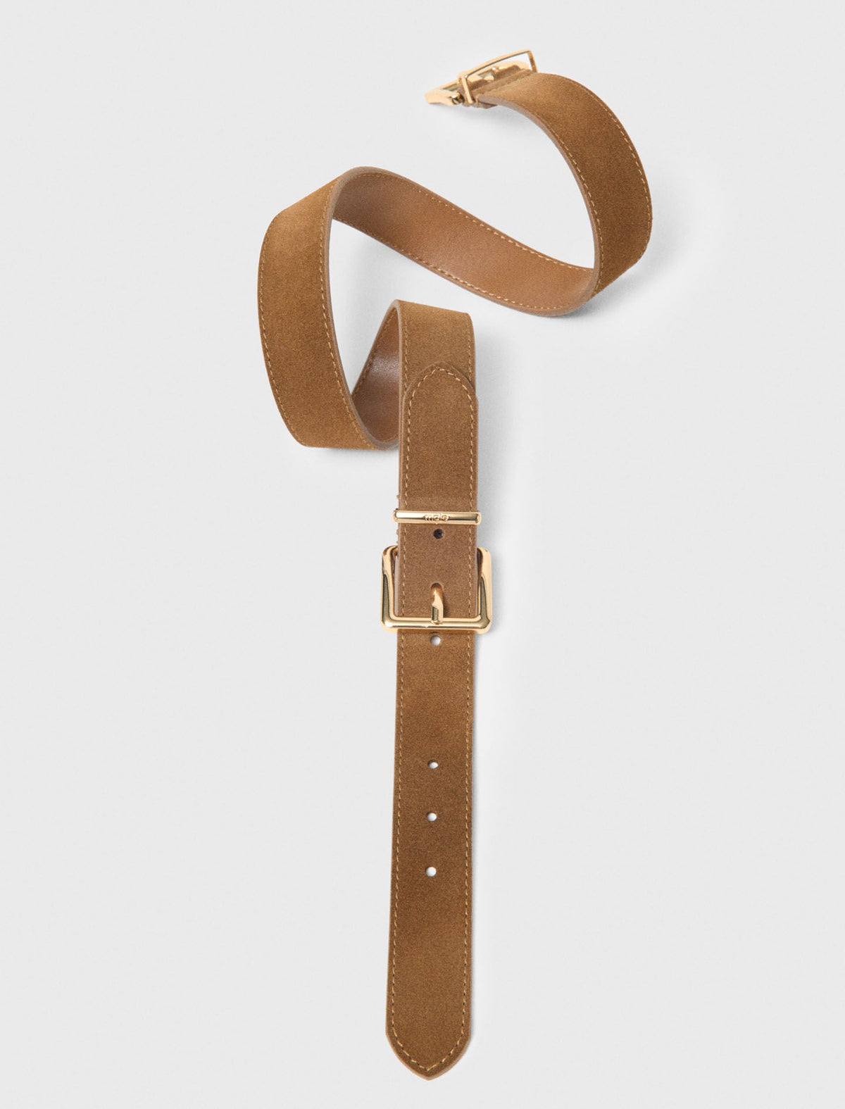 Double buckle suede belt | Maje