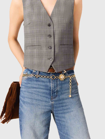 Chain belt with flowers | Maje