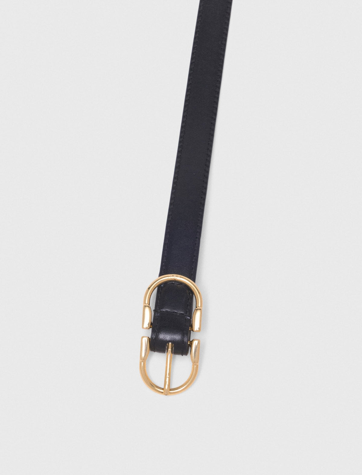 Double-buckle leather belt | Maje