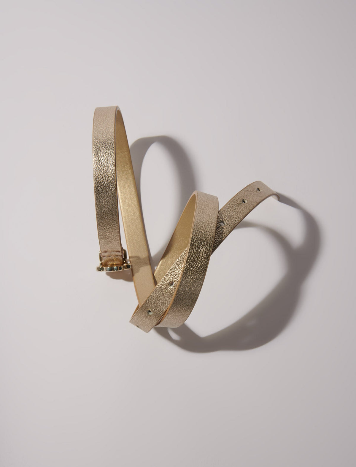 Slim belt with Clover buckle | Maje