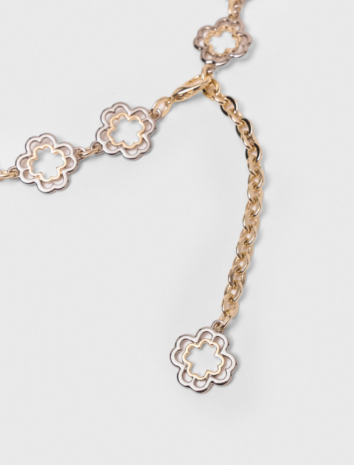 Two-tone Clover chain belt | Maje
