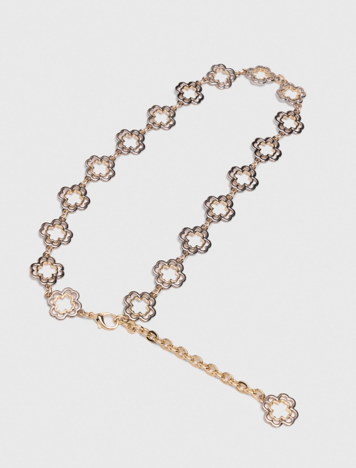 Two-tone Clover chain belt | Maje