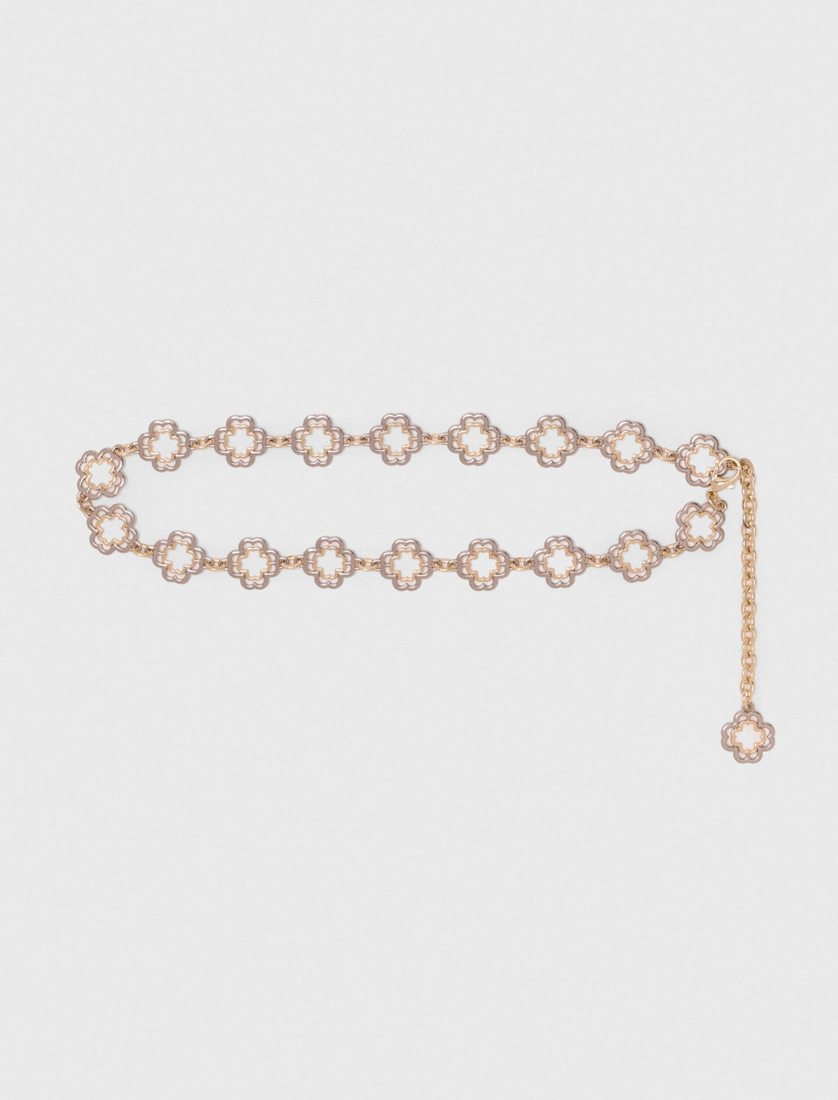 Two-tone Clover chain belt | Maje