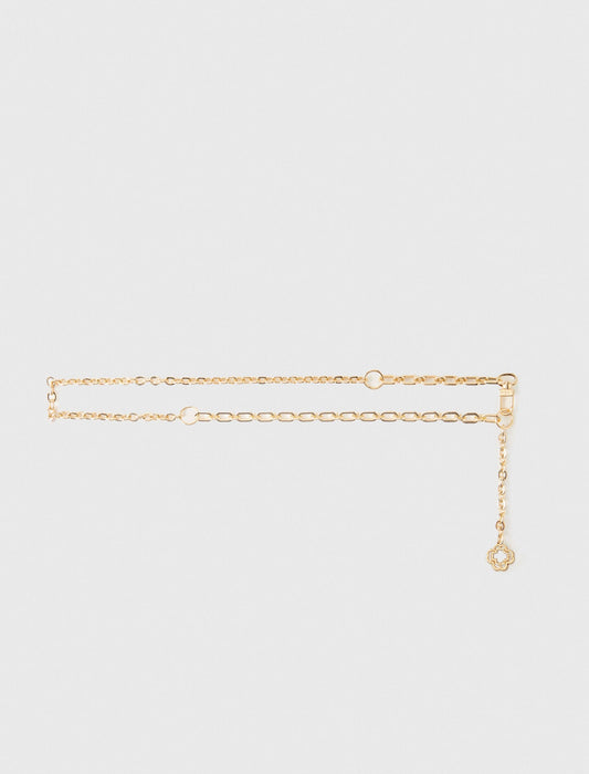 Clover logo chain belt | Maje