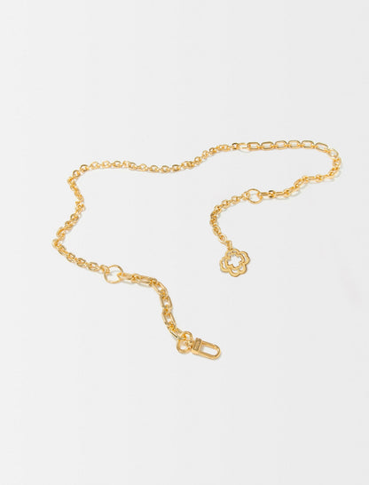 Clover logo chain belt | Maje