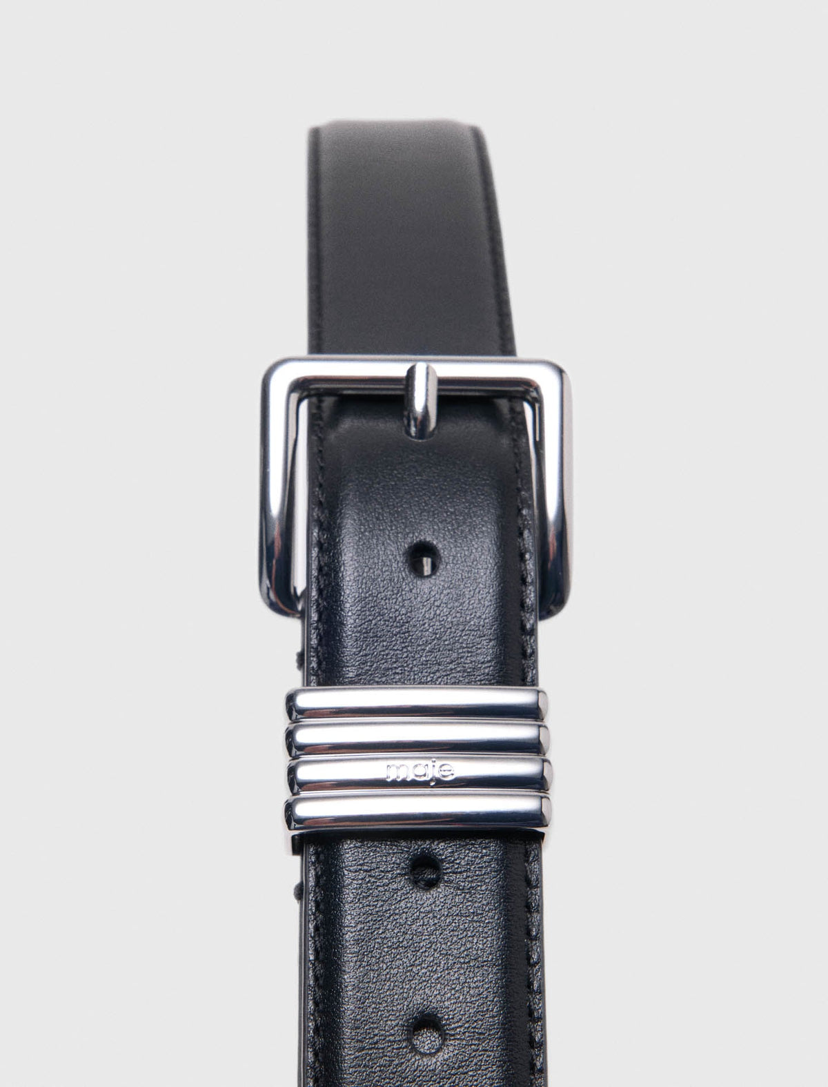 Smooth leather belt | Maje